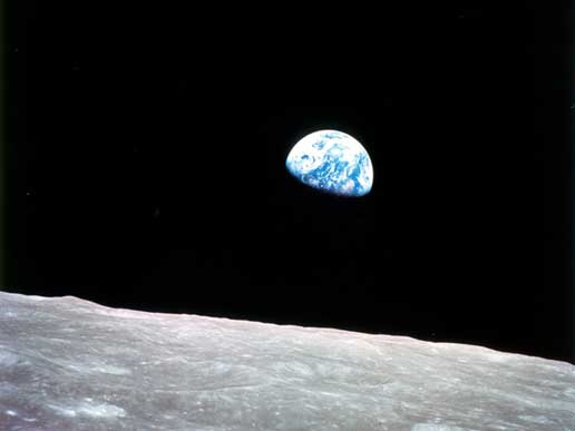 Earthrise: First Color Photograph of Earth