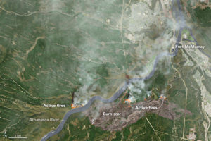 Fort McMurray Wildfire by NASA