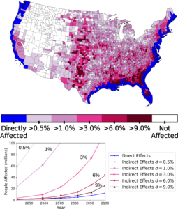Areas Impacted by Rising Sea Level